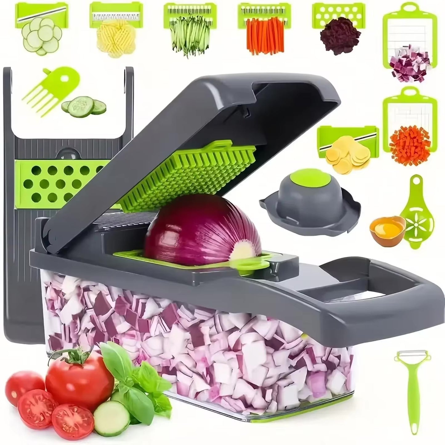 Vegetable Chopper and Container